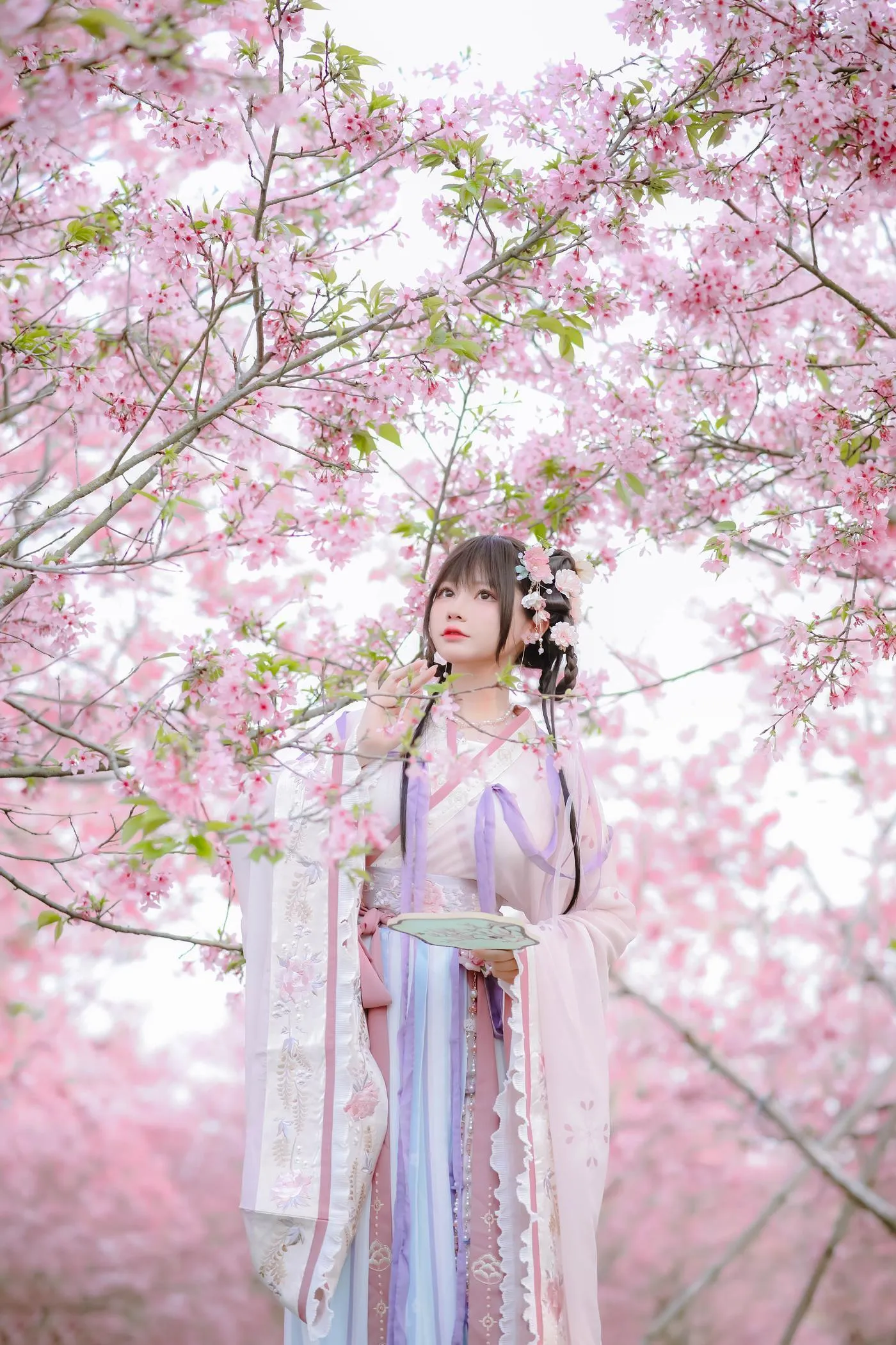 Nyako喵子 – NO.35 樱花汉服 花神祈愿 [52P]插图9